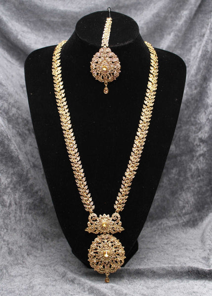 Stone Rani Haar Gold with Gold Stones 8