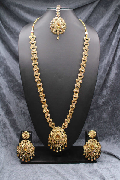 Stone Rani Haar Gold with Gold Stones 1