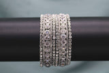 silver stone bangles