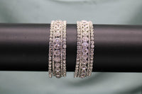 silver stone bangles