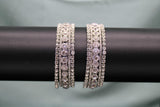 silver stone bangles