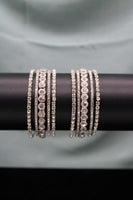 silver stone bangles