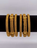 Parveen- Gold Plated Bangle Set