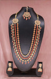 Thanha necklace set in Orange