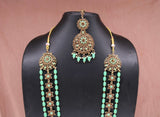 Trisha necklace set in Mint